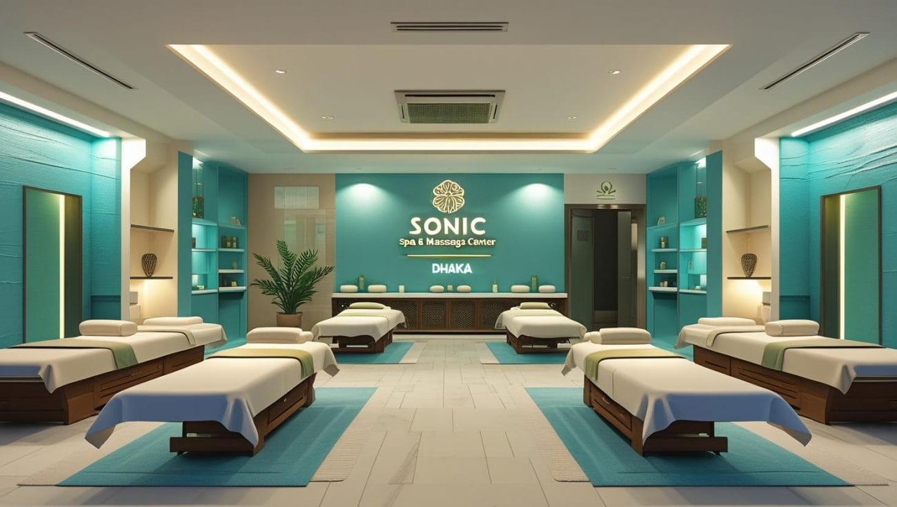 Alt Text: Sonic Spa & Massage Center front view – Best spa in Dhaka located at