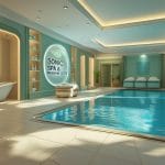 Luxury spa in Dhaka – Sonic Spa & Massage Center beauty room with soft bed and swimming poo