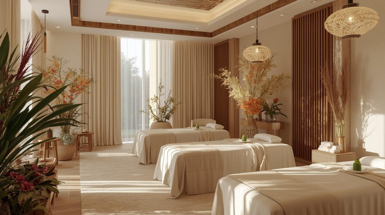 Luxury deep tissue massage in Dhaka Gulshan spa – therapist applying firm pressure for relaxation and stress relief in Dhaka