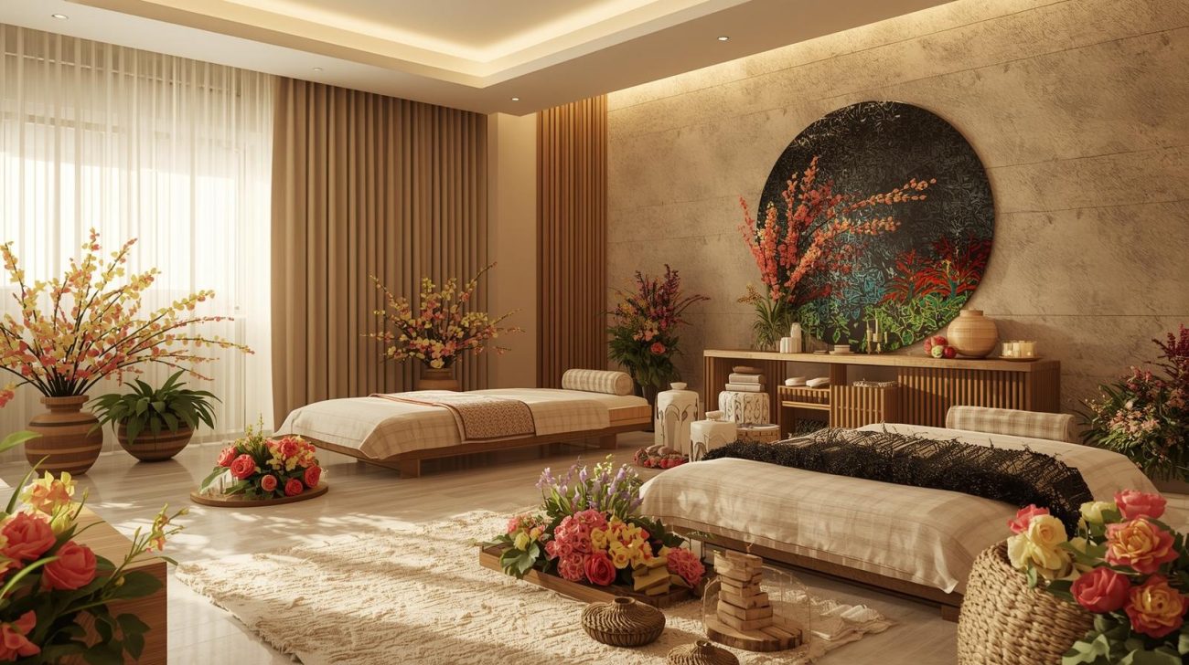 Therapist giving Swedish massage to promote relaxation and improve muscle flexibility